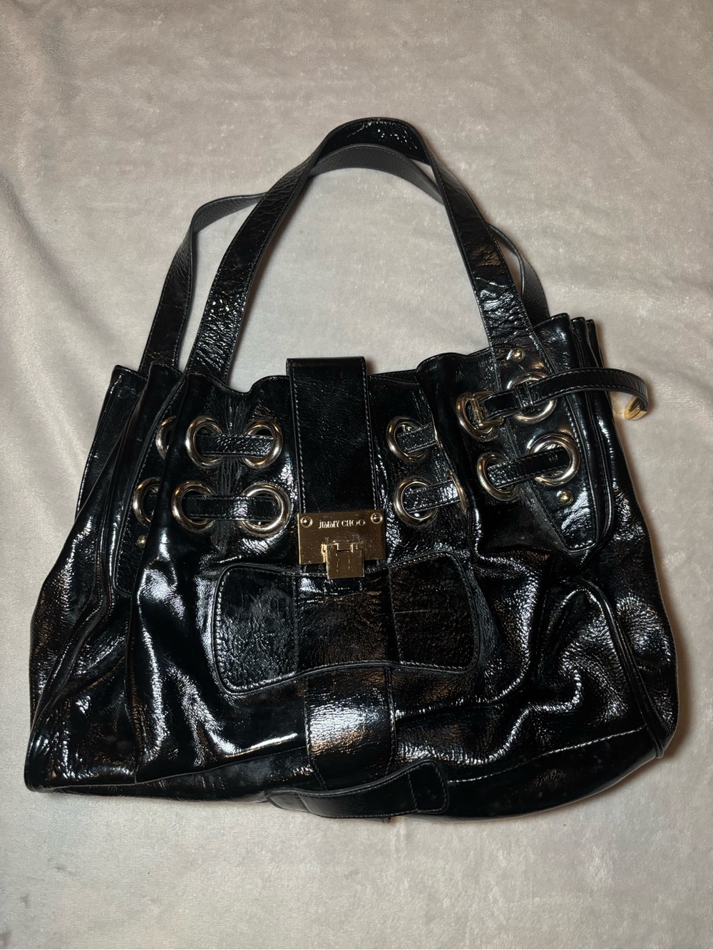 Jimmy Choo Ramona Vintage Patent Leather Bag
